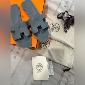 Hermes Oran epsom calfskin gris antarctique